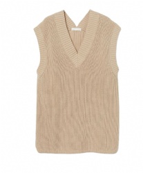 V neck Sleeveless Knit Top