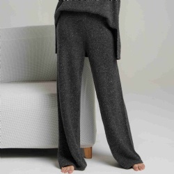 Women Knit Sweater Wide Leg Pants Knitted clothes