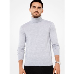 Slim Fit Turtleneck mens Plain Knitted Pullover long sleeve men's knitwear