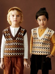 kid boys sweater vest Autumn new design jacquard knitwear vest V neck boys knit jumper