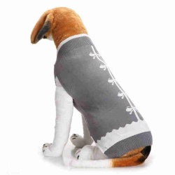 Dog clothes grey wool pet sweater