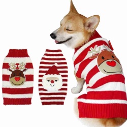 Christmas Clothes Dog Cat Warm Sweater Santa Claus Pet Sweater