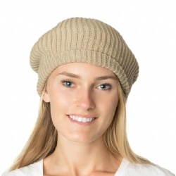 Fall Winter Knit Beanie Beret Hat for Women