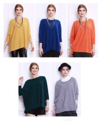 Batwing sleeve cashmere cardigan