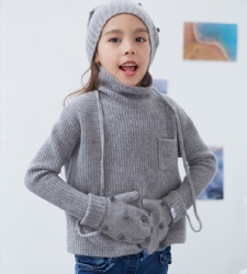 kids knit jumper turtle neck sweater top